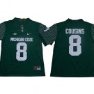 men's & youth Michigan State Spartans 8 Kirk Cousins Jersey Green College Football Limited