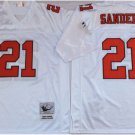 men's & youth Atlanta Falcons 21 Deion Sanders Jersey Throwback White M&N Football Retired Player