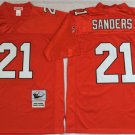 men's & youth Atlanta Falcons 21 Deion Sanders Jersey Throwback Red M&N Football Retired Player