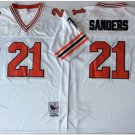 men's & youth Atlanta Falcons 21 Deion Sanders Jersey Throwback White M&N Football Retired Player
