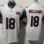 men's & kids Chicago Bears 18 Caleb Williams Jersey White Navy Gratitude F.U.S.E. Limited Football