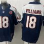 men's & kids Chicago Bears 18 Caleb Williams Jersey Navy White Gratitude F.U.S.E. Limited Football