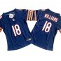 women's Chicago Bears 18 Caleb Williams Jersey Navy Football F.U.S.E. Limited Player Team Game