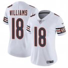 women's Chicago Bears 18 Caleb Williams Jersey White Football F.U.S.E. Limited Player Team Game