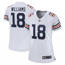 women's Chicago Bears 18 Caleb Williams Jersey White 2nd Alternate Football Limited Player Team Game