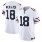 men's & kids Chicago Bears 18 Caleb Williams Jersey White 2nd Alternate F.U.S.E. Football Limited
