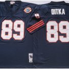 men's & youth Chicago Bears 89 Mike Ditka Jersey Throwback Navy with Bear Patch M&N Football