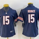 women's Chicago Bears 15 Rome Odunze Jersey Navy Football Limited Player Team Game