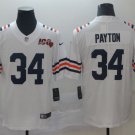 men's & kids Chicago Bears 34 Walter Payton Jersey White 100th Season Classic Limited Football