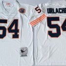men's & youth Chicago Bears 54 Brian Urlacher Jersey Throwback White with Bear Patch M&N Football