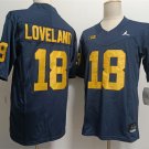 men's & youth Michigan Wolverines 18 Colston Loveland Jersey Navy College Football Limited Game