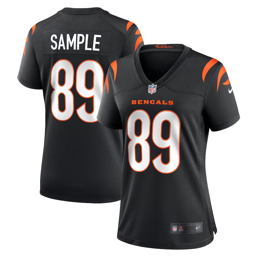 women's Cincinnati Bengals 89 Drew Sample Jersey Black Football F.U.S.E. Limited Player Team Game
