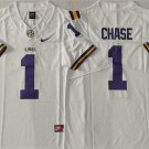 men's & youth LSU Tigers 1 Ja'Marr Chase Jersey White College Football Limited Player Team Game