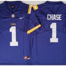 men's & youth LSU Tigers 1 Ja'Marr Chase Jersey Purple College Football Limited Player Team Game