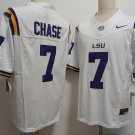 men's & youth LSU Tigers 7 Ja'Marr Chase Jersey White College F.U.S.E. Football Limited Team Game
