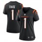 women's Cincinnati Bengals 1 Ja'Marr Chase Jersey Black Football F.U.S.E. Limited Player Team Game