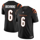 men's & kids Cincinnati Bengals 6 Jake Browning Jersey Black Football F.U.S.E. Limited Team Game