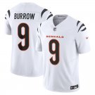 men's & kids Cincinnati Bengals 9 Joe Burrow Jersey White Football F.U.S.E. Limited Player Team Game