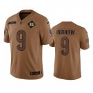 men's & youth Cincinnati Bengals 9 Joe Burrow Jersey 2023 Brown Salute To Service Limited Football