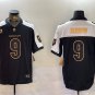 men's & youth Cincinnati Bengals 9 Joe Burrow Jersey Black Gold 2024 F.U.S.E 4-Star C Patch Football
