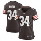 women's Cleveland Browns 34 Jerome Ford Jersey Brown Football F.U.S.E. Limited Player Team Game