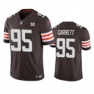 men's & kids Cleveland Browns 95 Myles Garrett Jersey 2023 F.U.S.E. With Jim Brown Memorial Patch