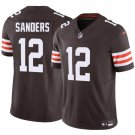 men's & kids Cleveland Browns 12 Shedeur Sanders Jersey Brown 2025 Draft Football F.U.S.E. Limited