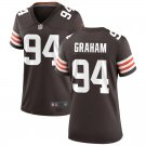 women's Cleveland Browns 94 Mason Graham Jersey Brown 2025 Draft Football F.U.S.E. Limited Game