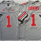 men's & youth Ohio State Buckeyes 1 Quinshon Judkins Jersey Gray F.U.S.E. College Football Limited