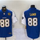 men's & youth Dallas Cowboys 88 CeeDee Lamb Jersey 2024 F.U.S.E. Blue Texas & John Madden Football