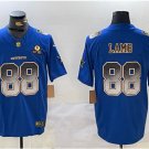 men's & youth Dallas Cowboys 88 CeeDee Lamb Jersey Blue Smoke Fashion F.U.S.E. 1960 Patch