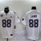men's & youth Dallas Cowboys 88 CeeDee Lamb Jersey 2024 White F.U.S.E. 1960 Patch Limited Football