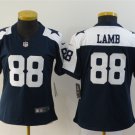 women's Dallas Cowboys 88 CeeDee Lamb Jersey Thanksgiving Navy Football Limited Team Game