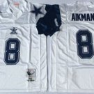 men's & youth Dallas Cowboys 8 Troy Aikman Jersey Throwback White M&N Football Retired Player