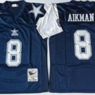 men's & youth Dallas Cowboys 8 Troy Aikman Jersey Throwback Navy M&N Football Retired Player