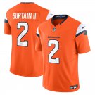 men's & kids Denver Broncos 2 Patrick Surtain II Jersey Orange 2024 F.U.S.E. Limited Football Game