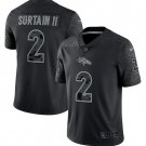 men's & youth Denver Broncos 2 Patrick Surtain II Jersey Black RFLCTV Reflective Limited Football