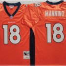 men's & youth Denver Broncos 18 Peyton Manning Jersey Throwback Orange M&N Football Retired Player