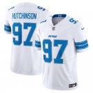 men's & kids Detroit Lions 97 Aidan Hutchinson Jersey White 2024 F.U.S.E. Limited Football Team Game