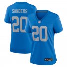 women's Detroit Lions 20 Barry Sanders Jersey Blue Alternate F.U.S.E. Limited Football Retired