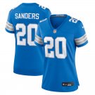 women's Detroit Lions 20 Barry Sanders Jersey Blue 2024 F.U.S.E. Limited Football Retired Player