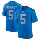 men's & kids Detroit Lions 5 David Montgomery Jersey Blue Alternate F.U.S.E. Limited Football Game