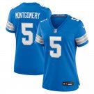 women's Detroit Lions 5 David Montgomery Jersey Blue 2024 F.U.S.E. Limited Football Team Game