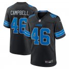 men's & kids Detroit Lions 46 Jack Campbell Jersey Black 2024 F.U.S.E. Limited Football Team Game