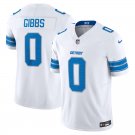 men's & kids Detroit Lions 0 Jahmyr Gibbs Jersey White 2025 F.U.S.E. Limited Football Team Game