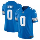 men's & kids Detroit Lions 0 Jahmyr Gibbs Jersey Blue 2025 F.U.S.E. Limited Football Team Game