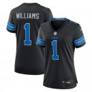 women's Detroit Lions 1 Jameson Williams Jersey Black 2025 F.U.S.E. Limited Football Team Game