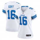 women's Detroit Lions 16 Jared Goff Jersey White 2024 F.U.S.E. Limited Football Player Team Game
