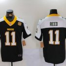 men's & youth Green Bay Packers 11 Jayden Reed Jersey Black 2024 F.U.S.E. 13X World Champions Patch