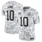 men's & youth Green Bay Packers 10 Jordan Love Jersey Arctic 2024 Salute To Service Limited Football